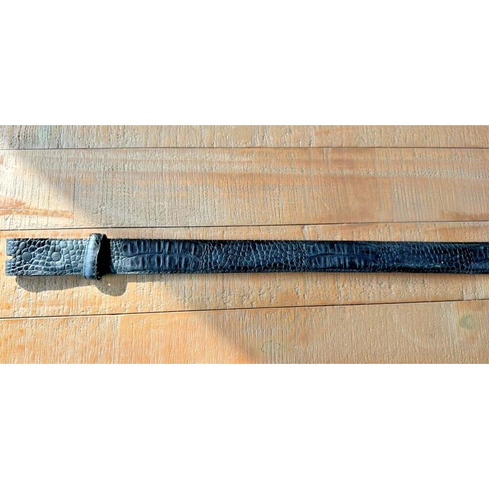 Tony Lama Genuine Nile Crocodile Black Western Belt Size 40